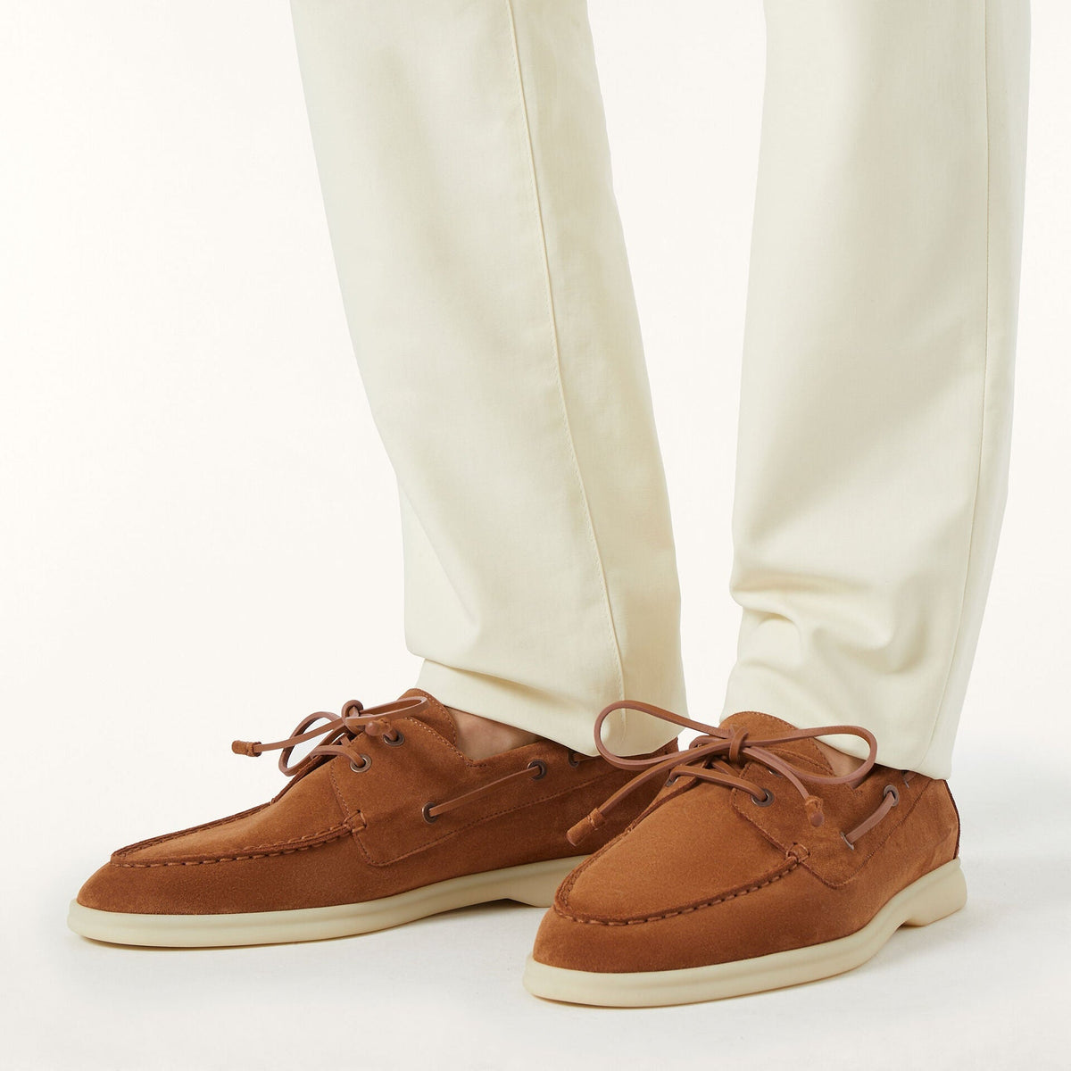 Loro Piana - Sea Sail Cocoa Suede Dress Shoe 2