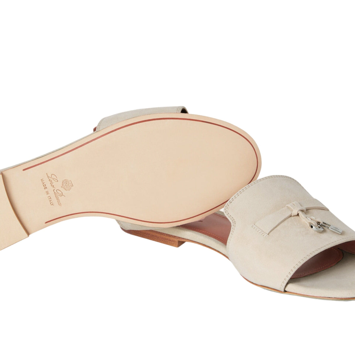 Loro Piana Summer Charms Sandal Pearl Powder 4