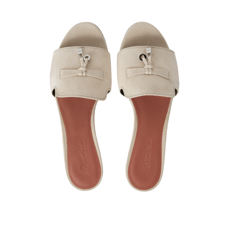 Loro Piana Summer Charms Sandal Pearl Powder 6