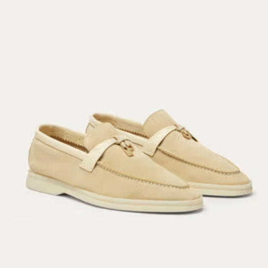 Loro Piana Summer Charms Walk Loafer Butter 6