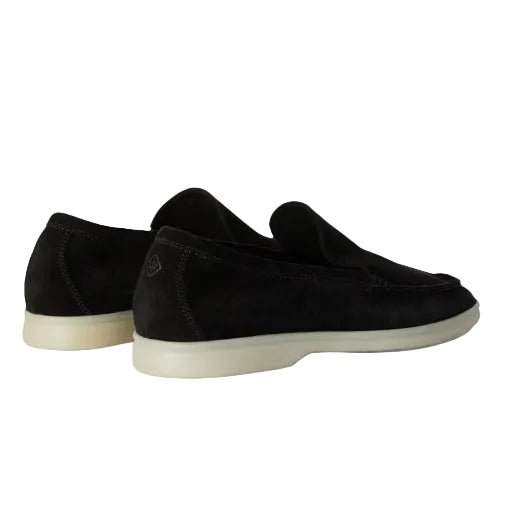 Loro Piana Summer Walk Loafer Suede Black 2
