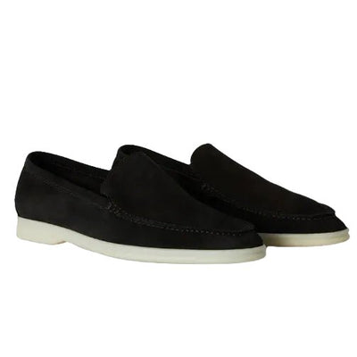 Loro Piana Summer Walk Loafer Suede Black