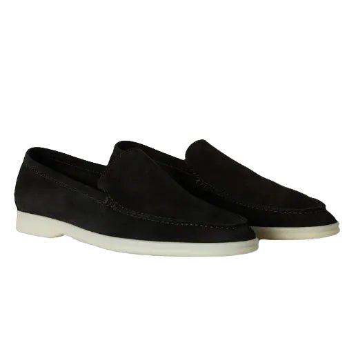Loro Piana Summer Walk Loafer Suede Black