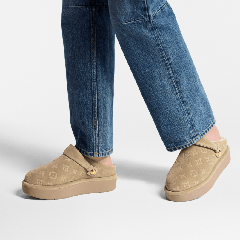 Louis Vuitton Aspen Platform Clogs Beige 4