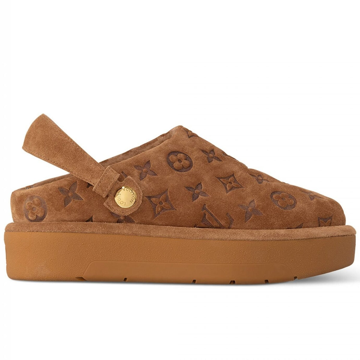 Louis Vuitton Aspen Platform Clogs Brown 3