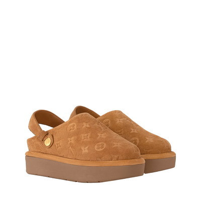 Louis Vuitton Aspen Platform Clogs Brown