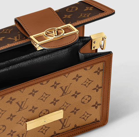 Louis Vuitton Big Dauphine Monogram Reverse MM Brown - BEAUTY BAR