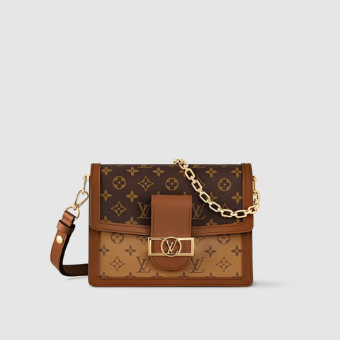 Louis Vuitton Big Dauphine Monogram Reverse MM Brown - BEAUTY BAR