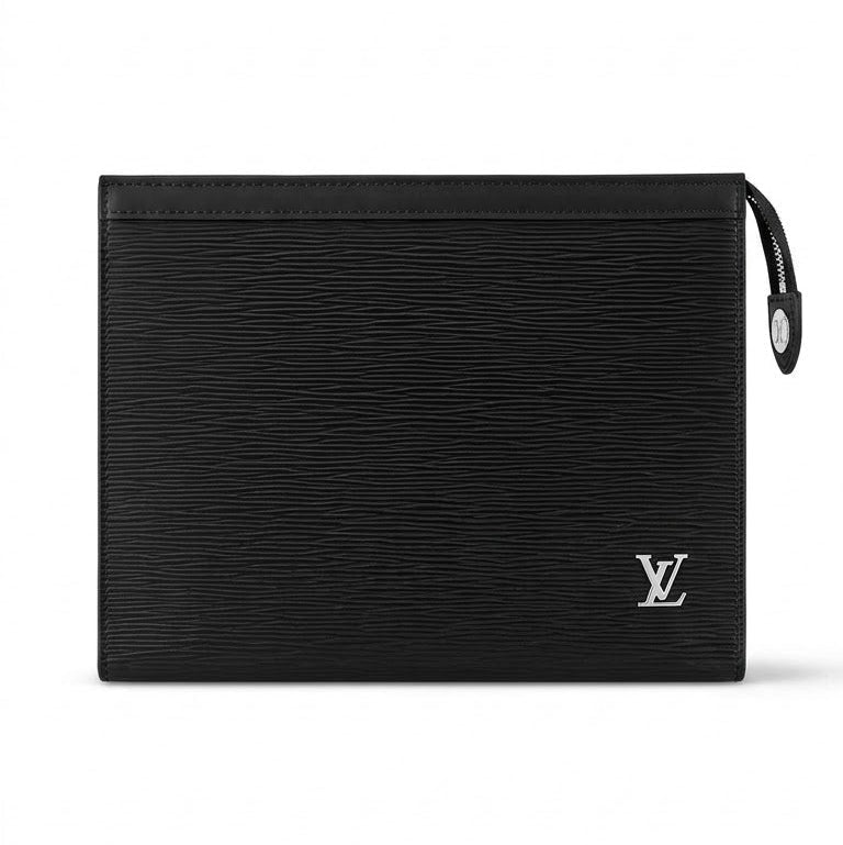 Louis Vuitton Black Epi Leather Clutch 1