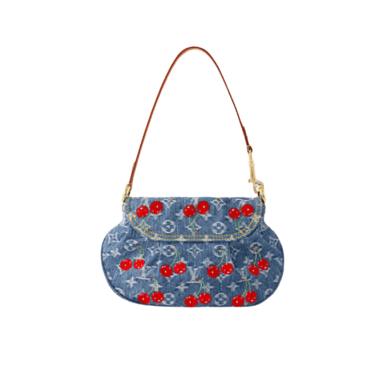 Louis Vuitton Bouncing LV x TM Sunset Denim Cherry Bag 4