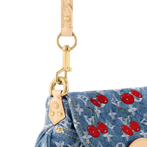 Louis Vuitton Bouncing LV x TM Sunset Denim Cherry Bag - BEAUTY BAR
