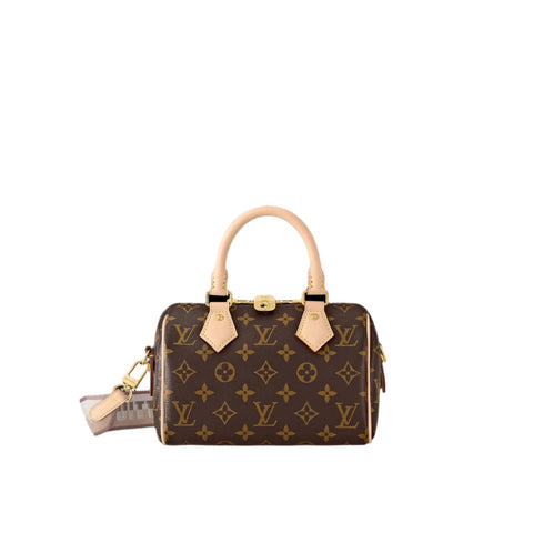 Louis Vuitton Brown Monogram Canvas Speedy Bandoulière 20 - BEAUTY BAR