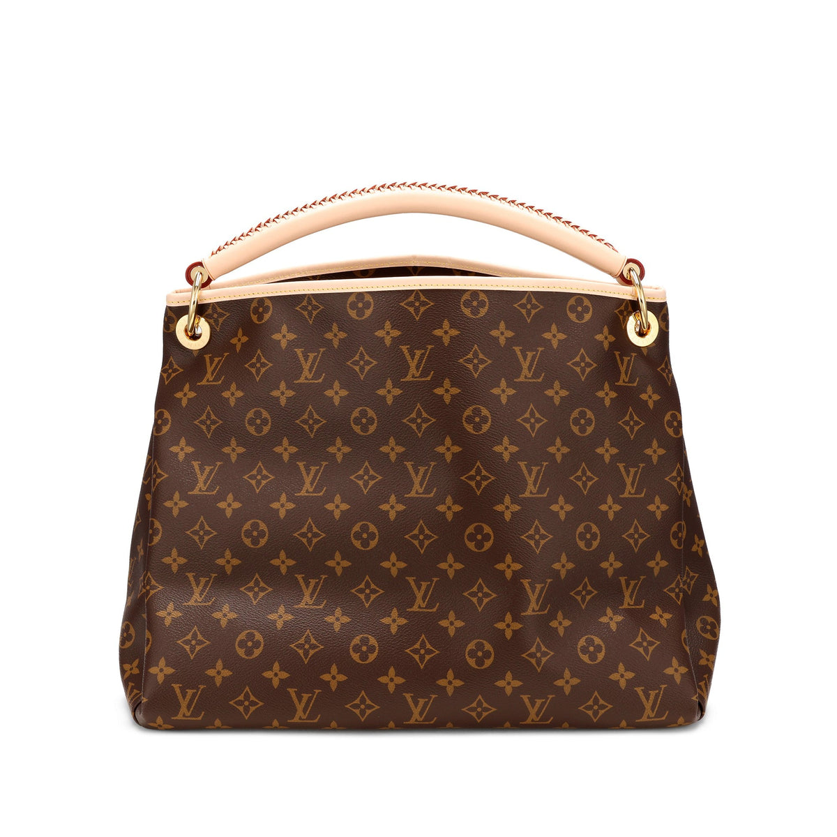 Louis Vuitton Brown Monogram Coated Canvas Artsy MM Gold 2