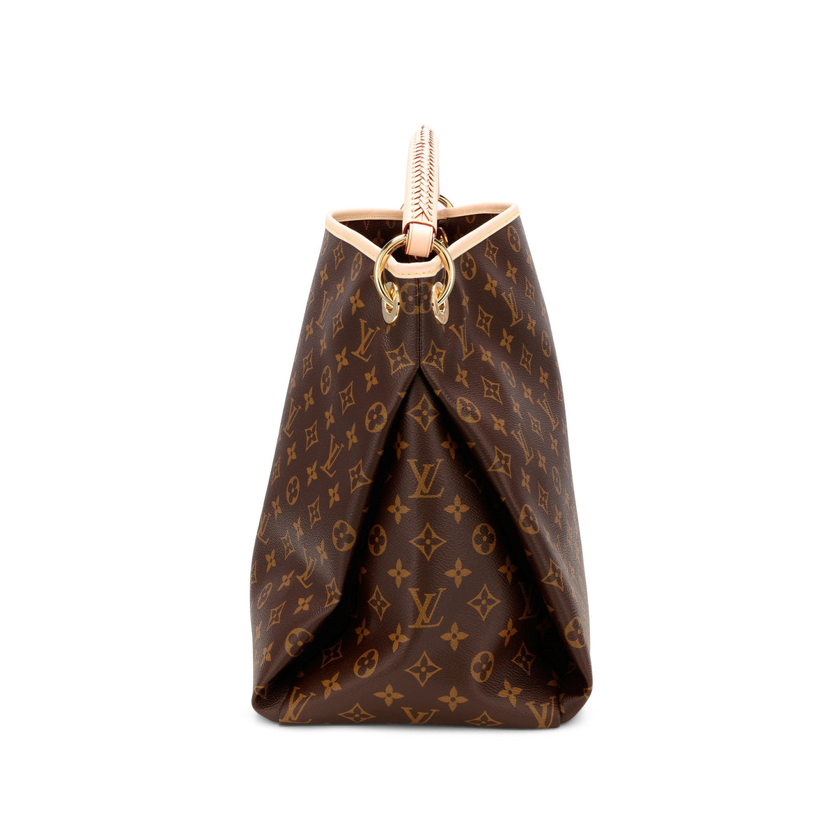 Louis Vuitton Brown Monogram Coated Canvas Artsy MM Gold 3
