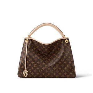 Louis Vuitton Brown Monogram Coated Canvas Artsy MM Gold