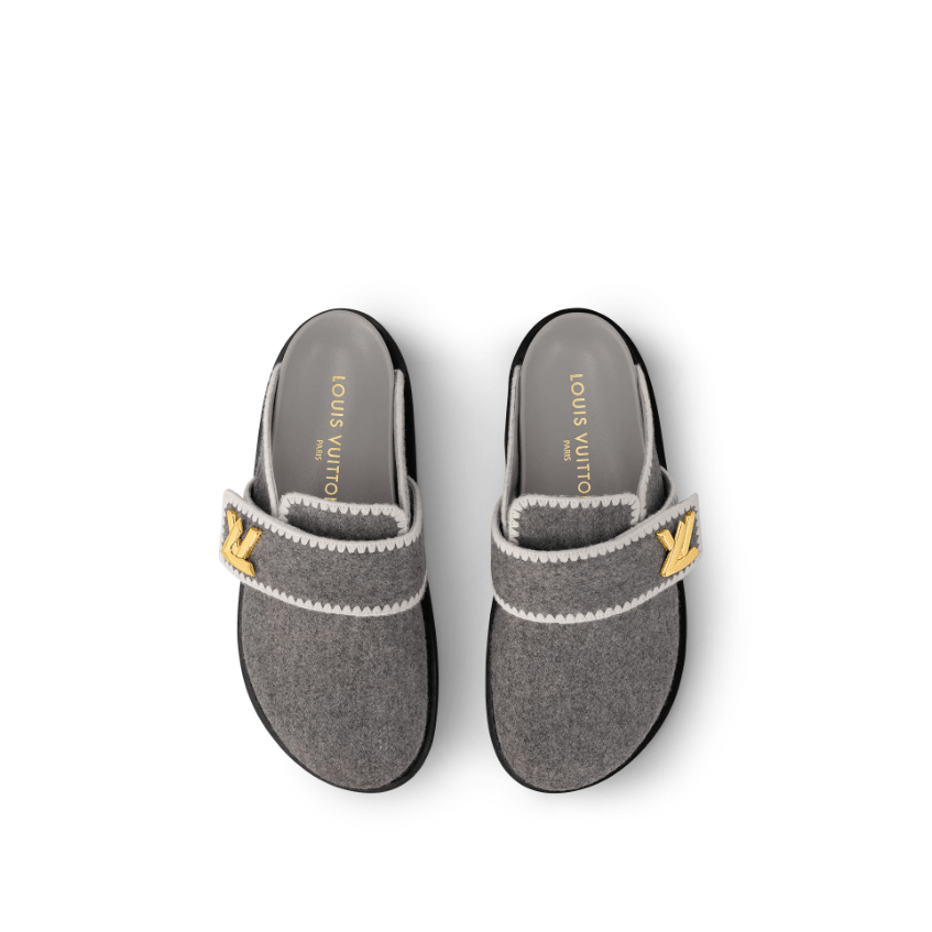 Louis Vuitton Cosy Flat Comfort Gray Clog 3