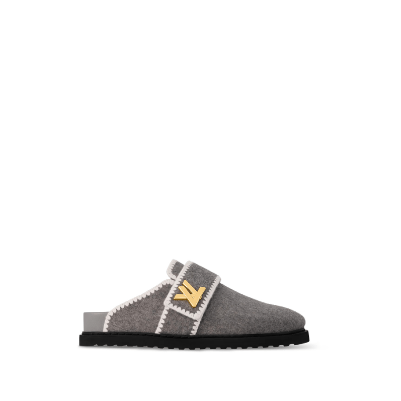 Louis Vuitton Cosy Flat Comfort Gray Clog 2