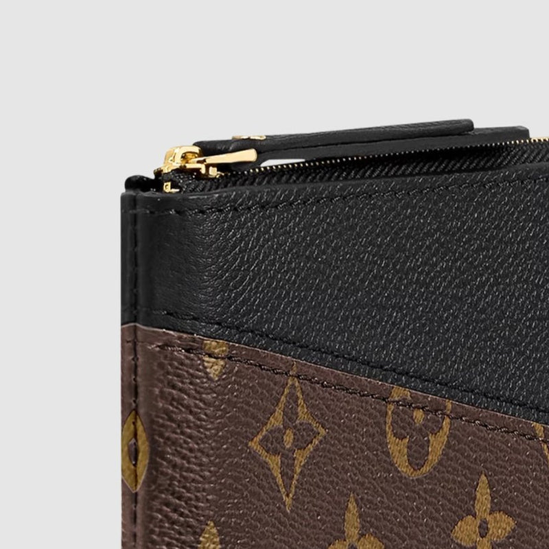 Louis Vuitton Daily Pouch Black Monogram Canvas Clutche 5