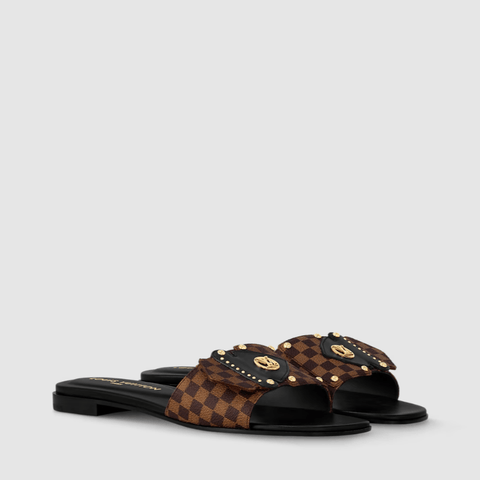 Louis Vuitton Frame Flat Mule Marron - BEAUTY BAR