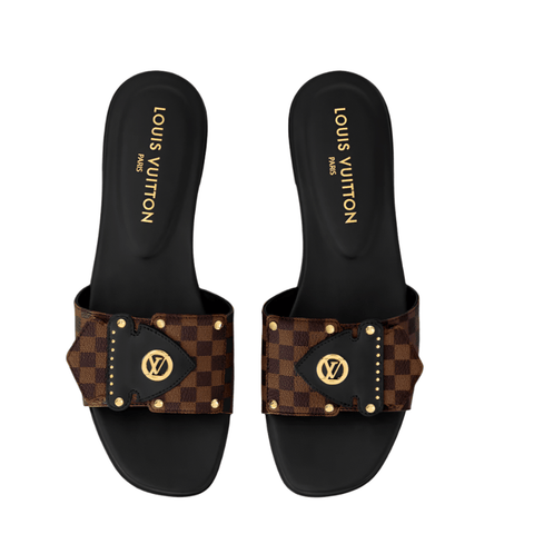 Louis Vuitton Frame Flat Mule Marron - BEAUTY BAR