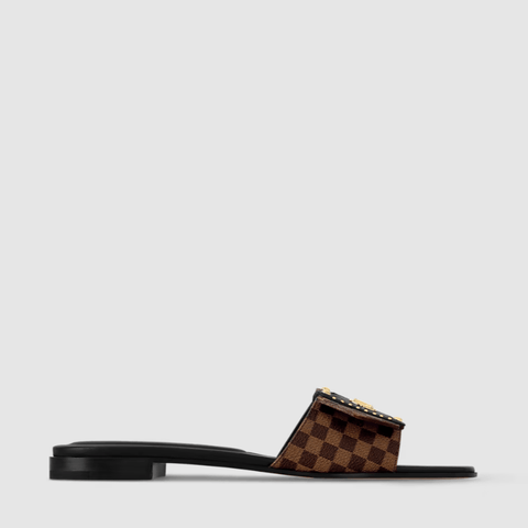 Louis Vuitton Frame Flat Mule Marron - BEAUTY BAR