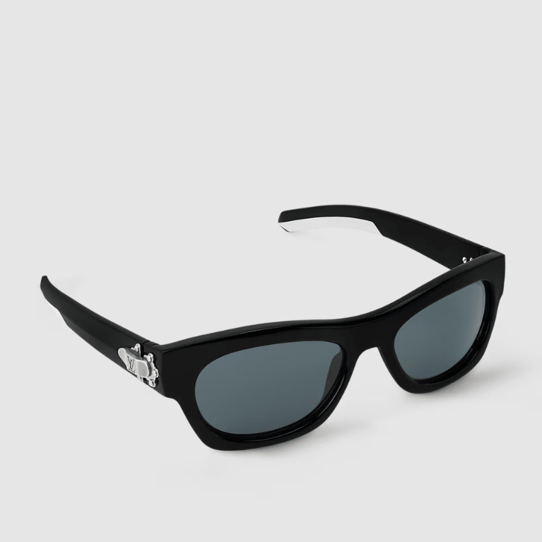 Louis Vuitton Frog Round Square Sunglasses Black 2