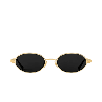 Louis Vuitton Gold Frame Oval Sunglasses With Dark Lenses