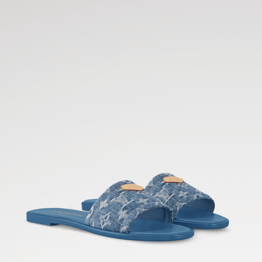 Louis Vuitton Lily Flat Mule Monogram Denim 3