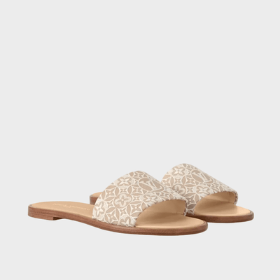 Louis Vuitton Lily Flat Mule Slipper Beige