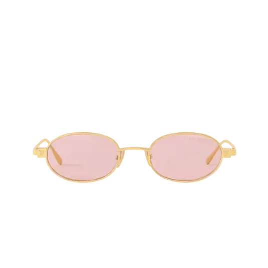Louis Vuitton Luxury Gold Oval Sunglasses With Bink Gradient Lenses 1