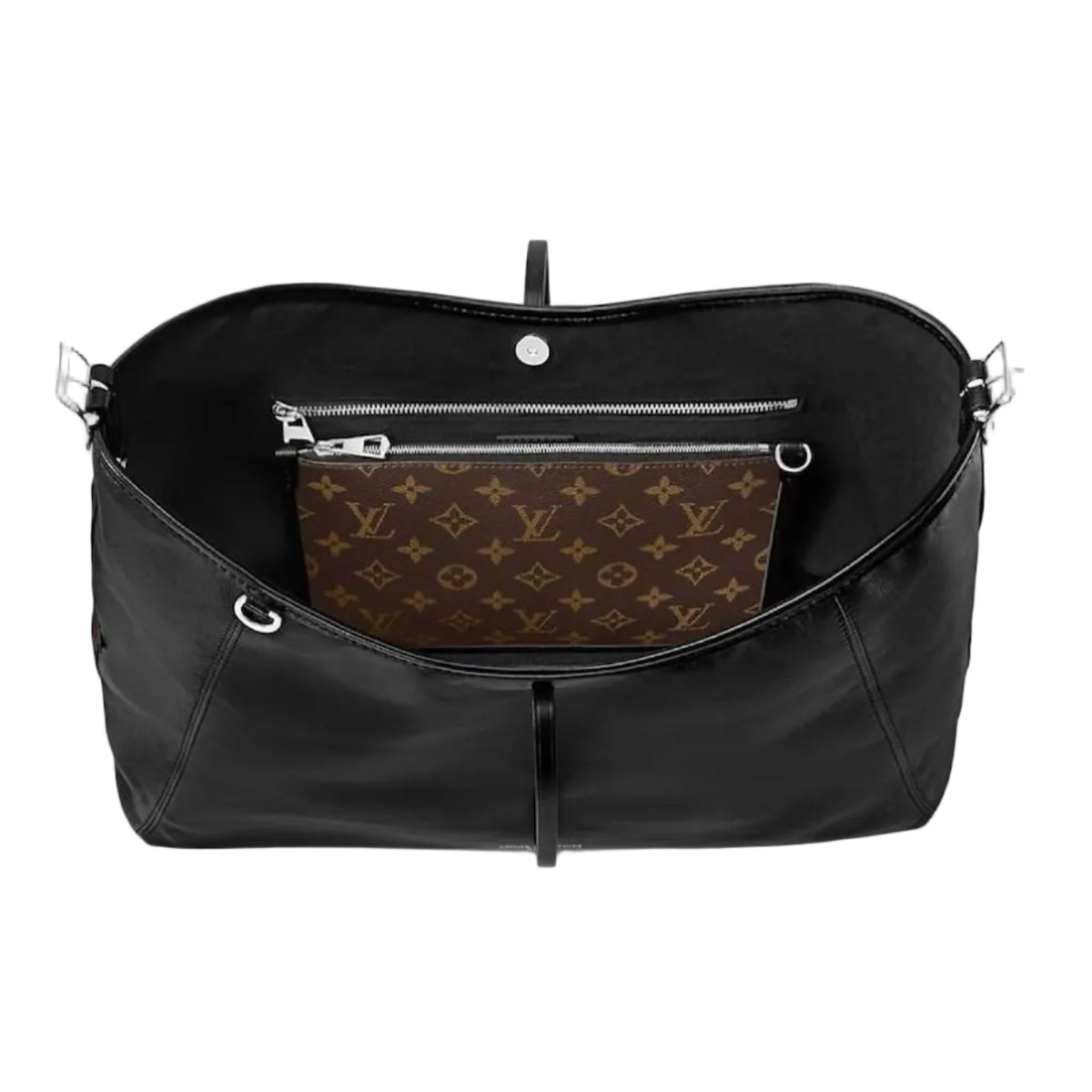 Louis Vuitton LV Carryall Dark MM Black 4