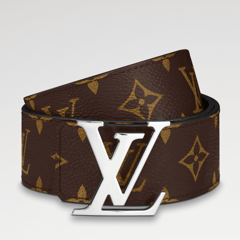Louis Vuitton Monogram Belt With a Silver-Tone Interlocking LV Buckle 2