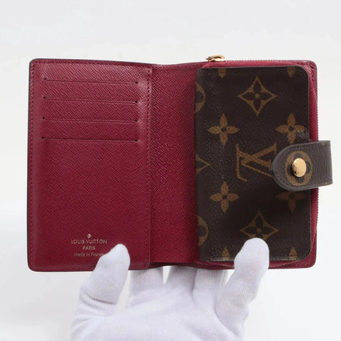 Louis Vuitton Monogram Canvas Fuchsia Juliette Compact Wallet - BEAUTY BAR