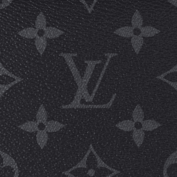 Louis Vuitton Monogram Eclipse Canvas Zip Clutch Bag Black Leather Trim 7