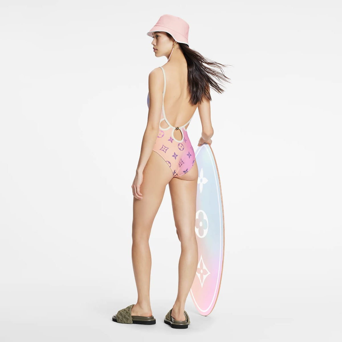 Louis Vuitton Monogram Gradient Cut-Out One-Piece Swimsuit 2