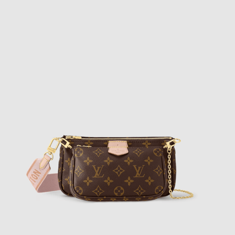 Louis Vuitton Multi Pochette Accessoires Monogram Canvas Rose Clair - BEAUTY BAR