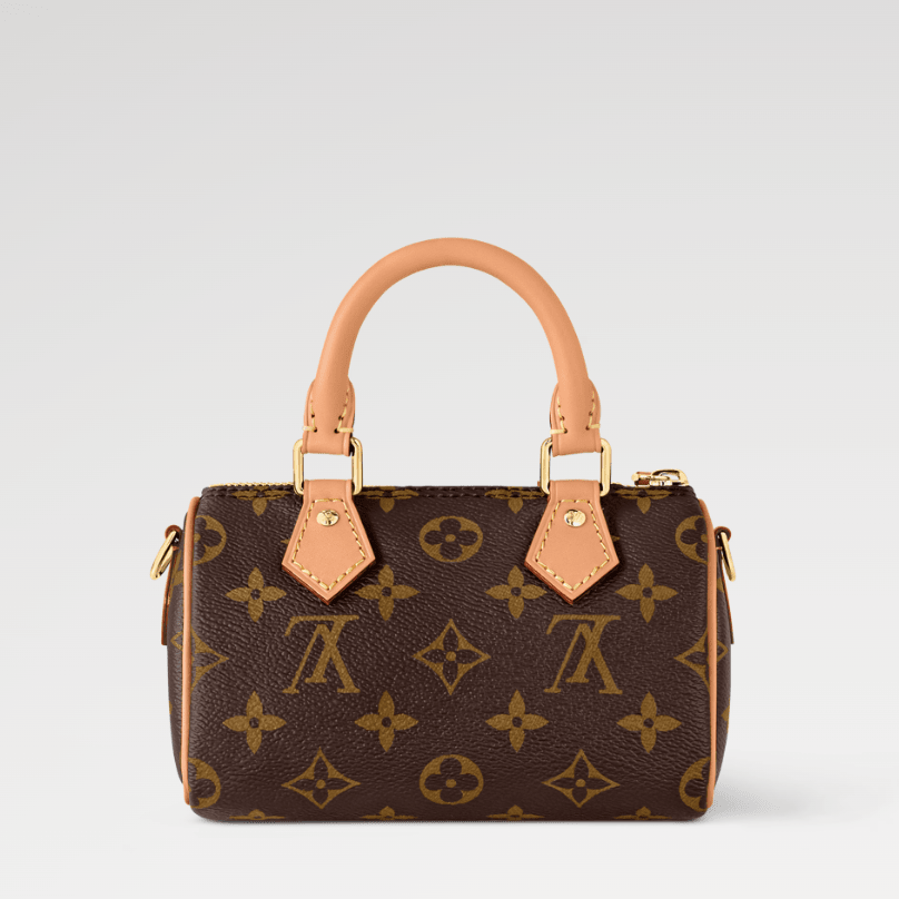 Louis Vuitton Nano Speedy M Crossbody Hand Wallet Monogram 2