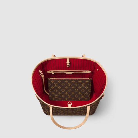 Louis Vuitton Neverfull MM Cerise With Wallet - BEAUTY BAR