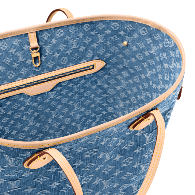 LV Neverfull MM Denim 7