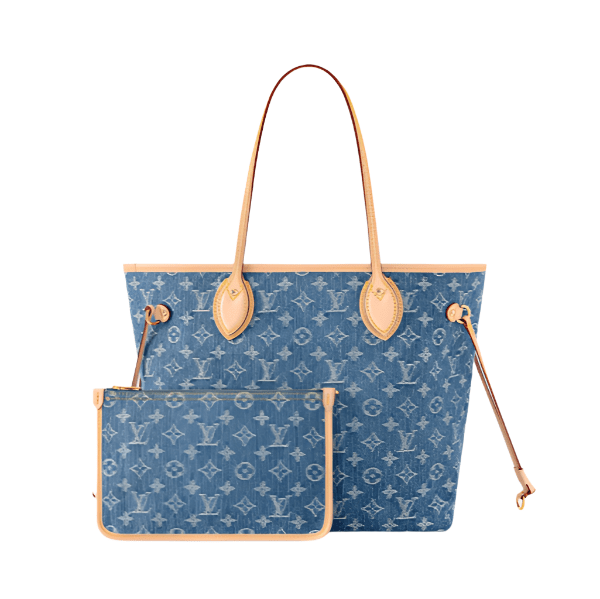 LV Neverfull MM Denim 3