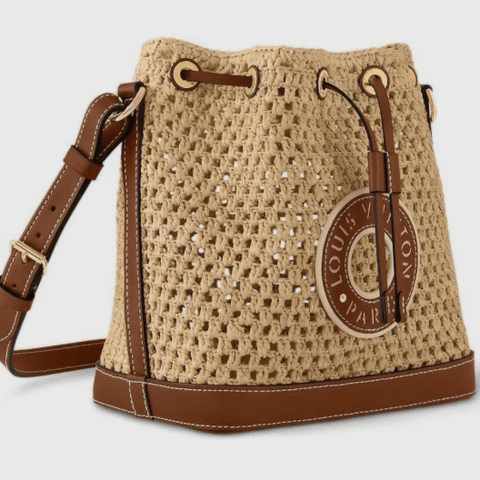 Louis Vuitton Noé BB Raffia & Calfskin – Natural Tan - BEAUTY BAR