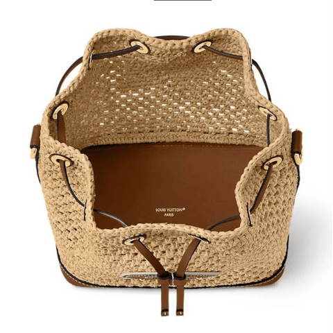 Louis Vuitton Noé BB Raffia & Calfskin – Natural Tan - BEAUTY BAR