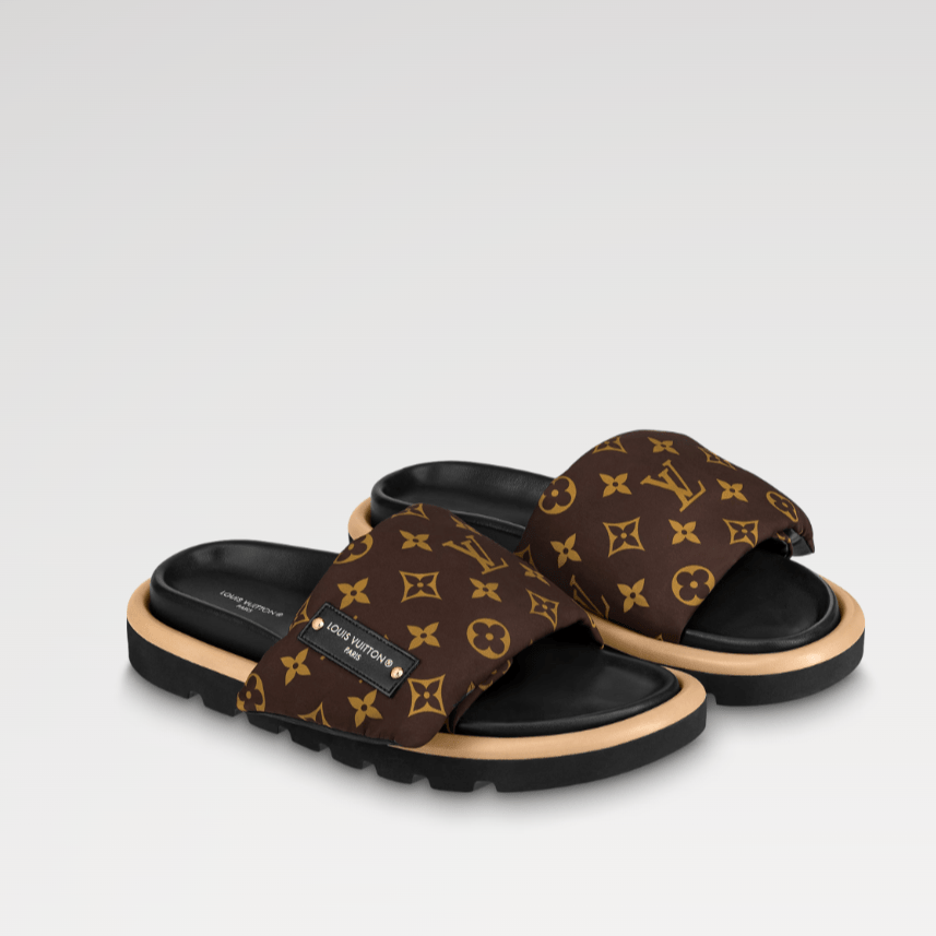 Louis Vuitton Pool Pillow Flat Comfort Mule Brown 1