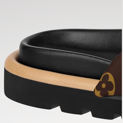 Louis Vuitton Pool Pillow Flat Comfort Mule Brown - BEAUTY BAR