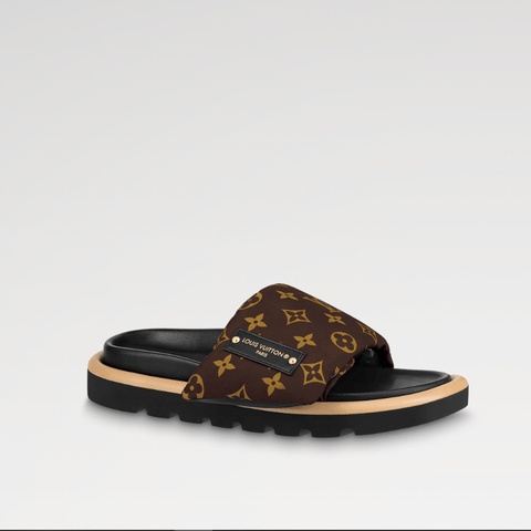 Louis Vuitton Pool Pillow Flat Comfort Mule Brown - BEAUTY BAR