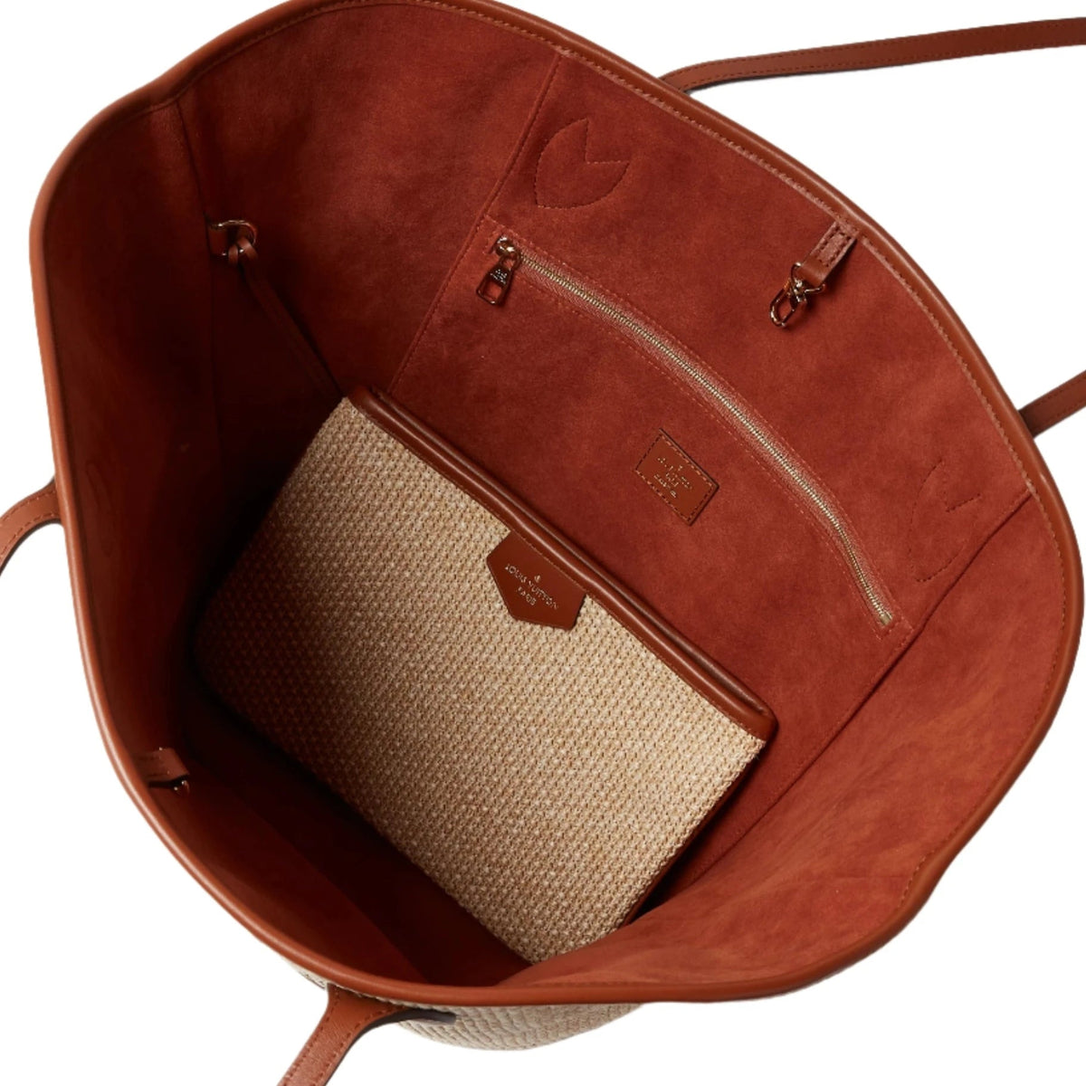 Louis Vuitton Raffia Saint Jacques Tote Caramel 4
