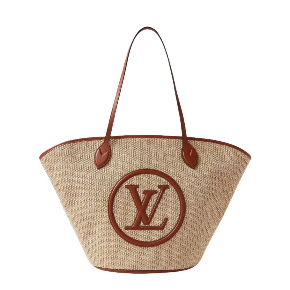 Louis Vuitton Raffia Saint Jacques Tote Caramel 2