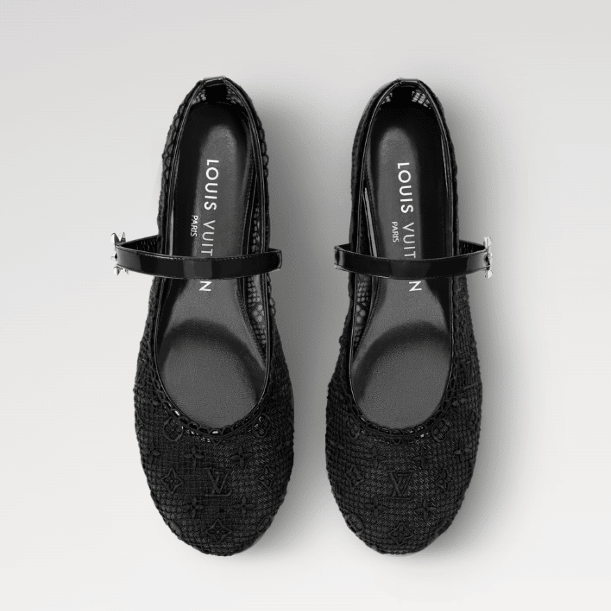 Louis Vuitton Romy Flat Ballerina Black 3
