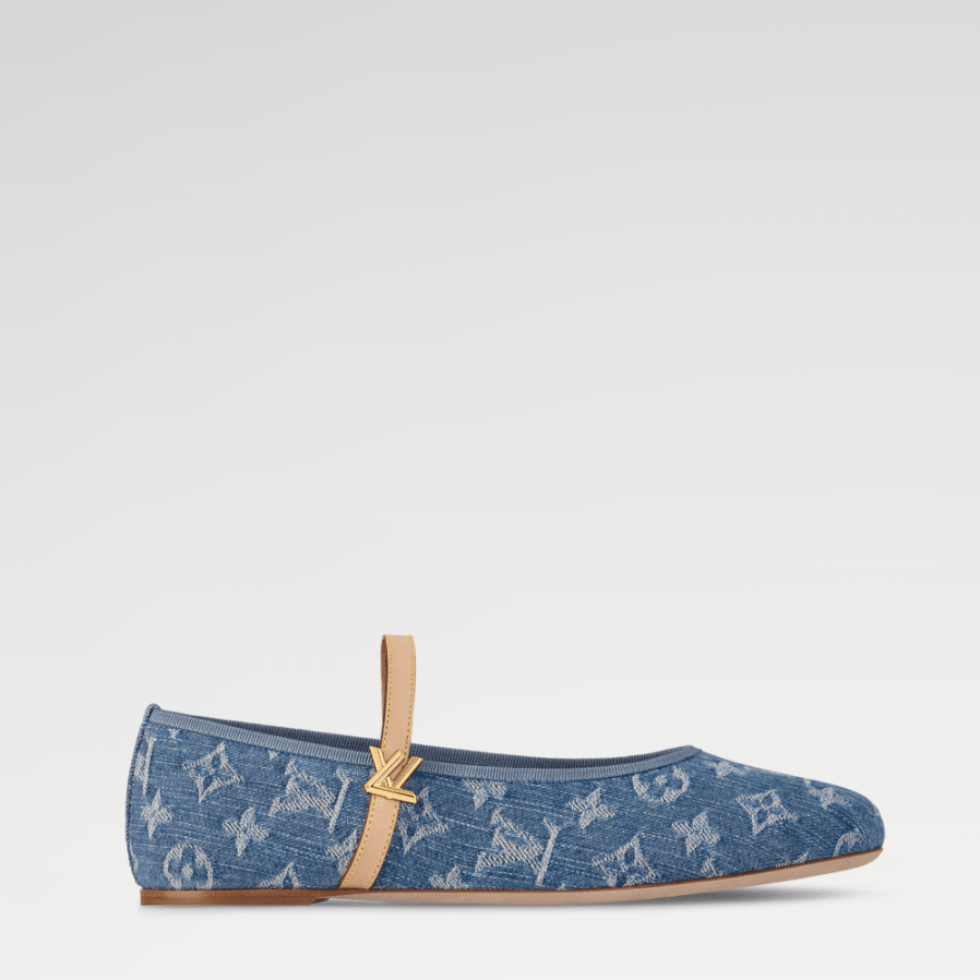 Louis Vuitton Romy Flat Ballerina Navy Blue 2