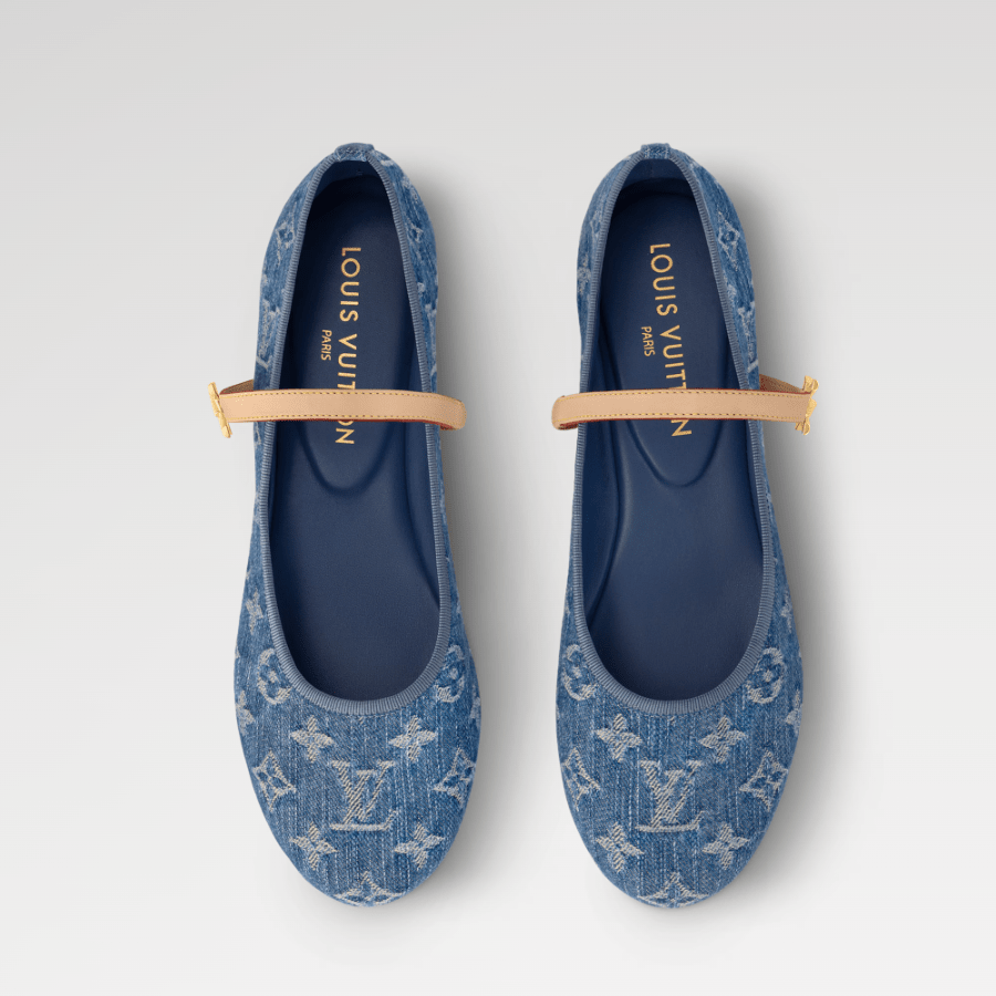 Louis Vuitton Romy Flat Ballerina Navy Blue 3